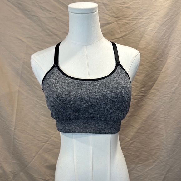 Champion Other - Gray Racerback Sports Bra with Scoop Neckline